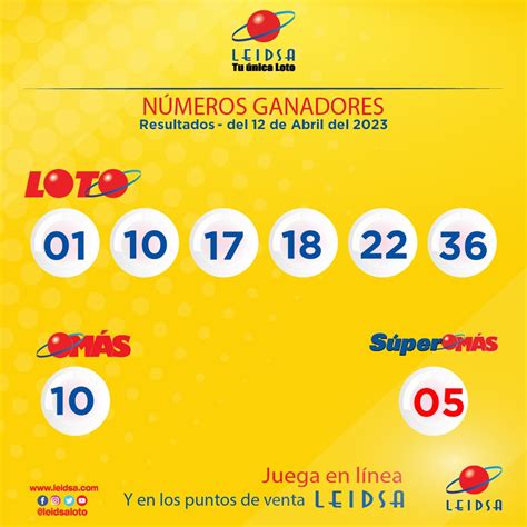 resultado loto leidsa|Super Loto Más de Leidsa ᐈ Cuáles Salieron Hoy .